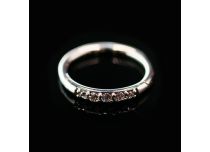 Zawias stalowy 5 strass biały | Itc