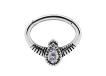 Zawias przegrody nosowej ze stalowym pierścieniem i strasem | Itc