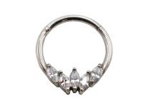 Zawias stalowy 5 Strass Daszki Biały | Itc