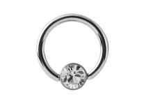 Pierścionek z kolorowym kryształem 2,5 mm | Itc