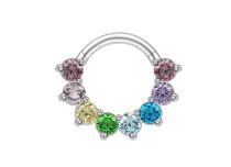 anneau charniere titane rainbow