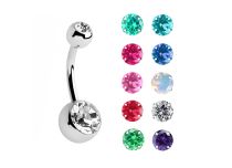 Podwójny stalowy banan w kolorze kryształu | Itc