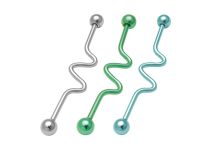 Kula przemysłowa ze sztangą stalową 5 mm wzór U kolorowa 20 mm | Itc