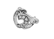 Sztanga Acier Accessoire Spécial Cartillage motif Cœur à Strass | Itc