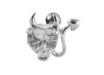 Barbell Steel Heart Devil Ball 3 mm | Itc