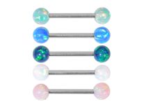 Barbell Steel Opal Synthetic Coloured Balls 5mm| Itc