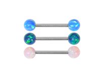 Barbell Steel Opal Synthetic Coloured Balls 5mm| Itc