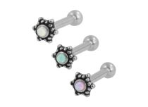 Sztanga stalowa wewnętrzna Tribal Star Opal | Itc