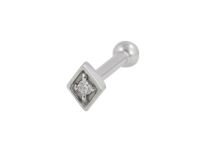 Stalowa sztanga wewnętrzna Tribal Opal Diamond | Itc