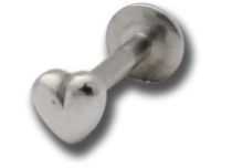 Labret Acier Interne motyw Cœur | Itc