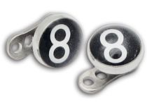 Piercing Surface Titanium Steel Disc 5 mm wzór Kula bilardowa | Itc