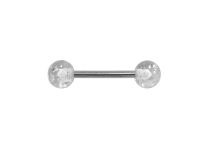 Kulki akrylowe Barbell Steel Glitter 6 mm kolorowe | Itc