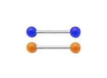 Stalowe kulki akrylowe Barbell 5 mm w kolorze neonowym |Itc