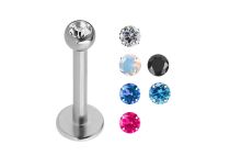 Labret Titanium Crystal 2.5 mm Coloured Facet | Itc