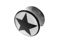 Czarny korek rogowy z motywem gwiazdy | Itc