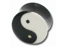 Czarna wtyczka rogowa wzór Yin-Yang | Itc