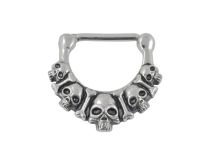 Stalowe zatrzaski na sutki Skull & Crossbones | Itc
