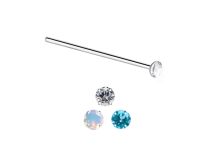 Szpilka stalowa prosta od 1 mm do kulki 2,3 mm - Cristal Coloré | Itc