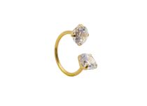 Anneau de nez titane pvd gold