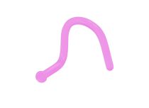BioFlex Invisible Nose Stud Pink | Itc