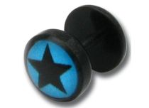 Faux Plug Steel z motywem gwiazdy | Itc