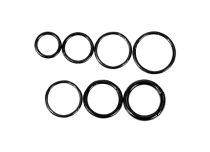 Czarny stalowy pierścień zawiasu | Itc