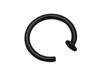 Otwarty czarny stalowy pierścień z 3 mm tarczą | Itc