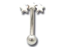 Motyw gwiazdy ze stali bananowej 5 x 7 mm i kulka 3 mm | Itc