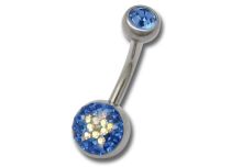 Banana Steel Multicrystal and Blue Resin Ball 5/8 mm | Itc