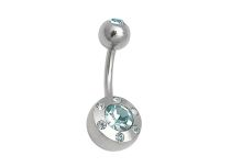 Banana Steel Multi Crystal Turquoise Ball 5 / 8 mm | Itc