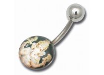 Stalowe kulki bananowe 6/12 mm z motywem Ganesh | Itc