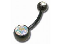 Kule Banana Steel Black Double Crystal Coloured 5 / 8 mm | Itc
