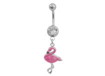 Fancy Pink Flamingo Steel Banana | Itc