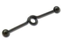 Sztanga stalowa czarna spiralna 10 mm kulki 5 mm | Itc