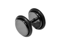 Faux Plug Steel czarny | Itc