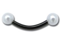 Banana Steel Black z akrylowymi kulkami 3 mm Kolorowe koraliki | Itc