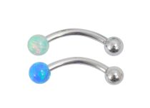 Banana Ball Stalowy Syntetyczny Opal 3 mm Kolorowy | Itc