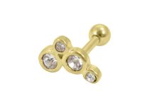 Sztanga Steel Gold Strass | Itc