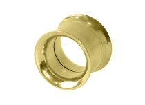 Double Shoulder Gold Finish Steel Tunnel | Itc