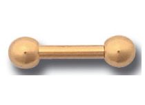 Sztanga stalowa pozłacana kulka 3 mm | Itc