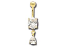 Banana Steel Gold Fine White Crystal | Itc