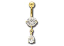 Banana Steel Gold Crystal White Drop | Itc