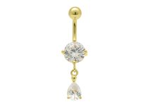Banana Steel Gold Crystal White Drop | Itc