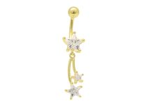Banana Steel Gold Crystal White Stars | Itc