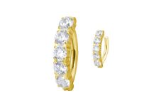 banane titane gold pavage zircons blancs