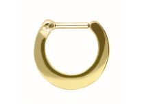 Pozłacany stalowy pierścień Septum Ring z zawiasem | Itc