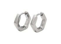 Paire de boucles d'oreille héxagonal