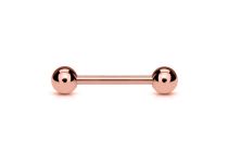 Stalowa sztanga Gold Rose z kulkami 3 mm | Itc