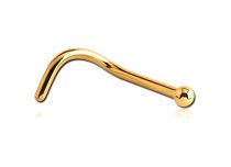 Titanium PVD Gold Sterile Nose Stud | Itc