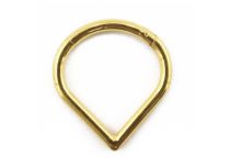 Anneau Titane PVD Gold Goutte
